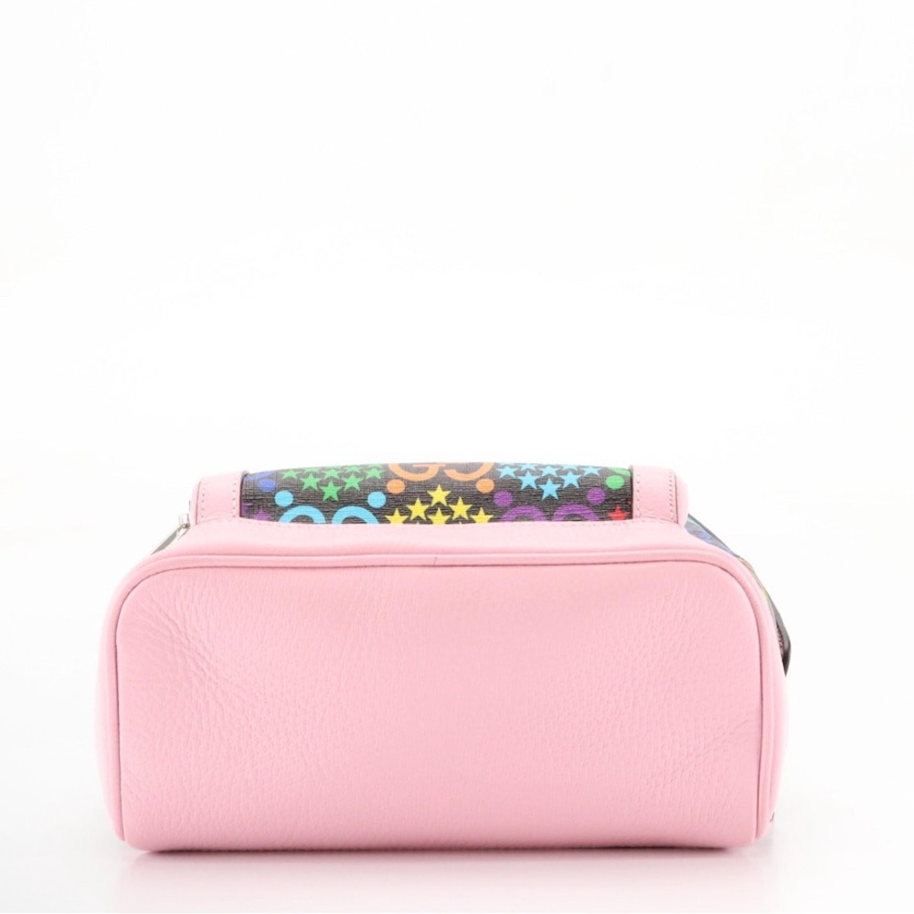 GUCCI GG Psychedelic Collection Backpack in Multicolor Coated Canvas & Leather - Picture 5 of 11